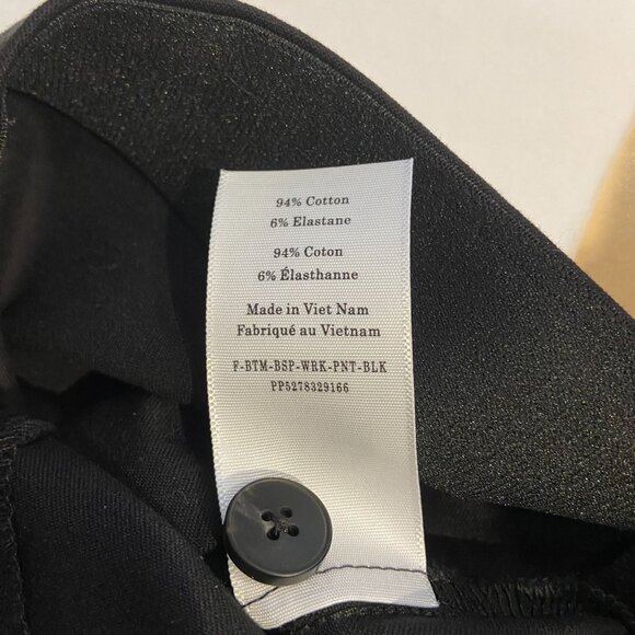 Everlane The Bi-Stretch Work Pant Women's Size 6 in Black New Without Tags! - Picture 5 of 7